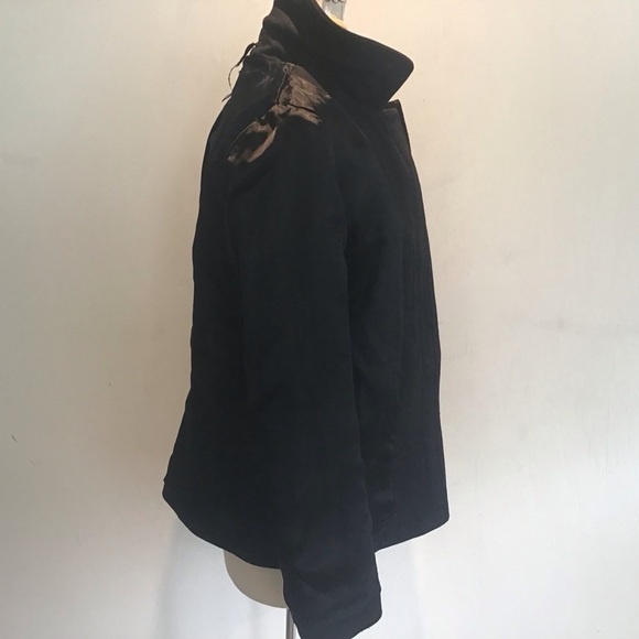 GAP Black Duffle Pea Coat Fully Lined  Horn Toggles over a full zipper Sz Medium - Picture 8 of 13